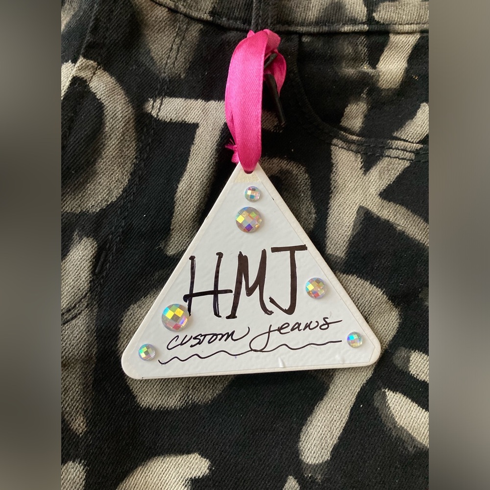 Custom Graffiti Lyric Jeans 🌟